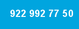922 992 77 50 922 992 77 50